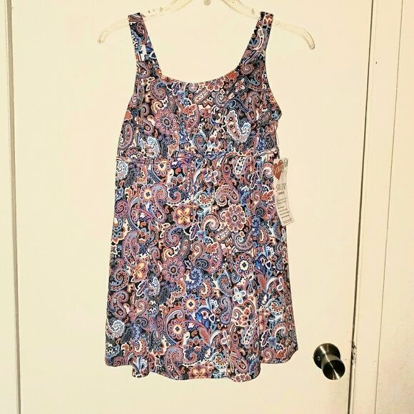 Avenue Size Fun Print Swim Dress 20 - Picture 1 of 8